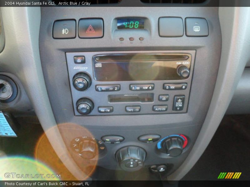 Arctic Blue / Gray 2004 Hyundai Santa Fe GLS