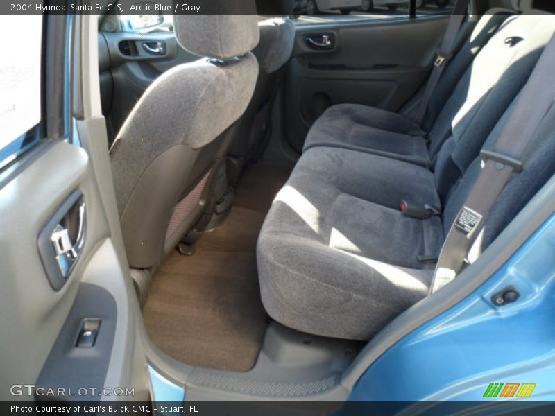 Arctic Blue / Gray 2004 Hyundai Santa Fe GLS