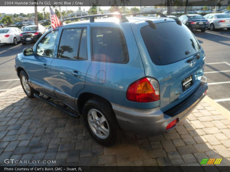 Arctic Blue / Gray 2004 Hyundai Santa Fe GLS