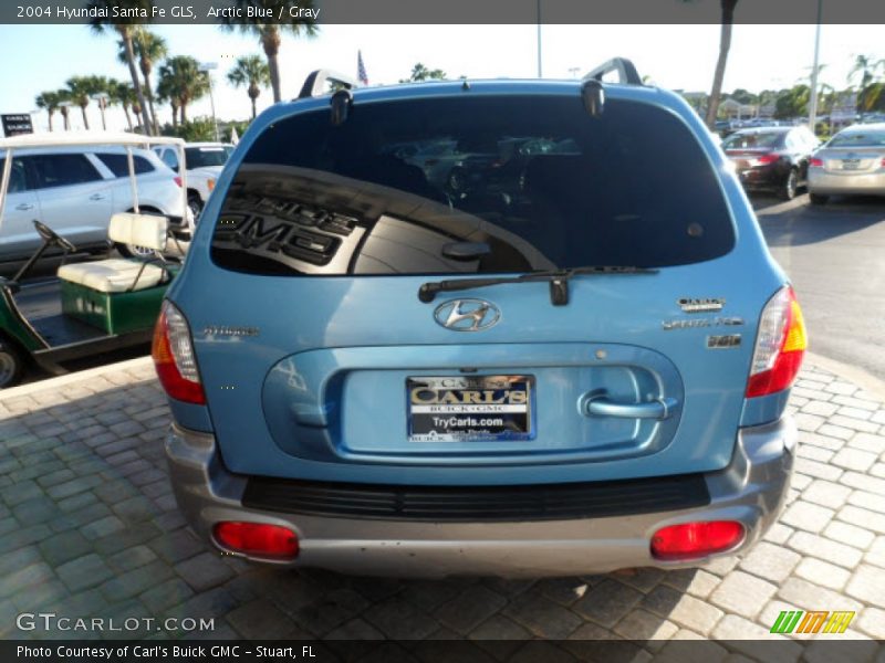 Arctic Blue / Gray 2004 Hyundai Santa Fe GLS