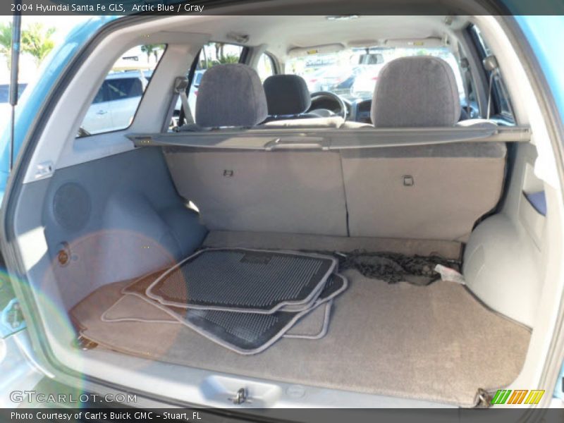 Arctic Blue / Gray 2004 Hyundai Santa Fe GLS