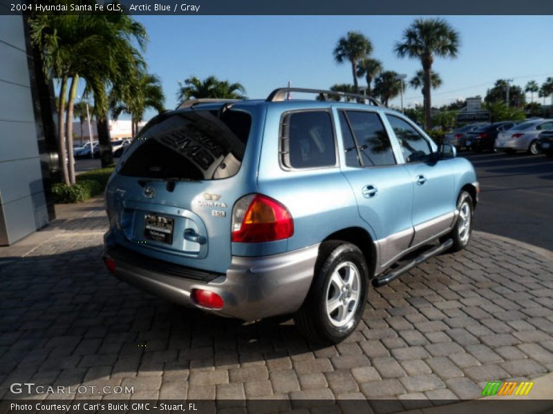 Arctic Blue / Gray 2004 Hyundai Santa Fe GLS