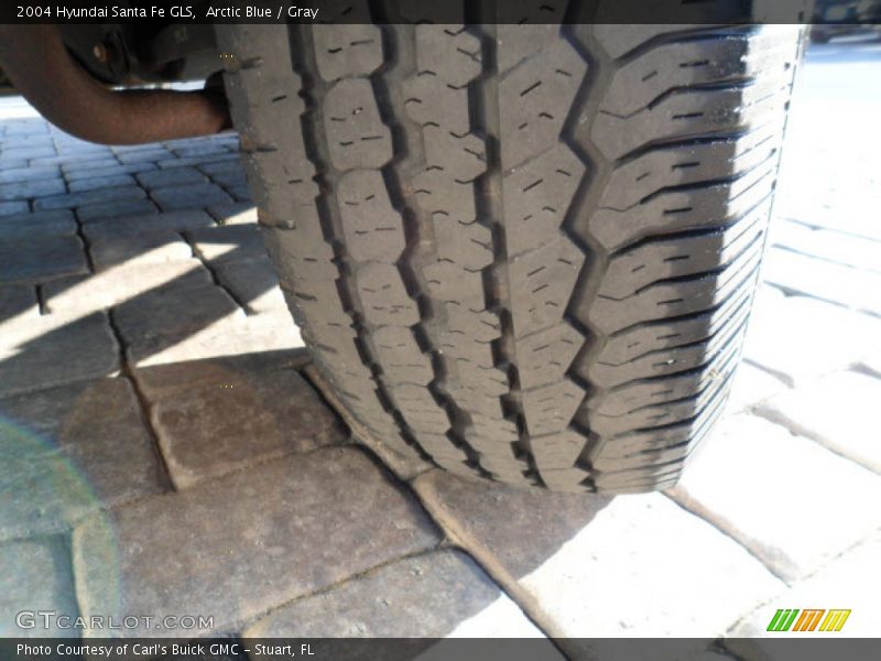 Arctic Blue / Gray 2004 Hyundai Santa Fe GLS