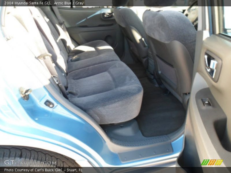 Arctic Blue / Gray 2004 Hyundai Santa Fe GLS