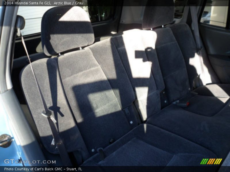 Arctic Blue / Gray 2004 Hyundai Santa Fe GLS