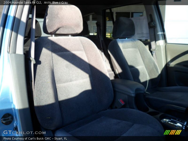 Arctic Blue / Gray 2004 Hyundai Santa Fe GLS