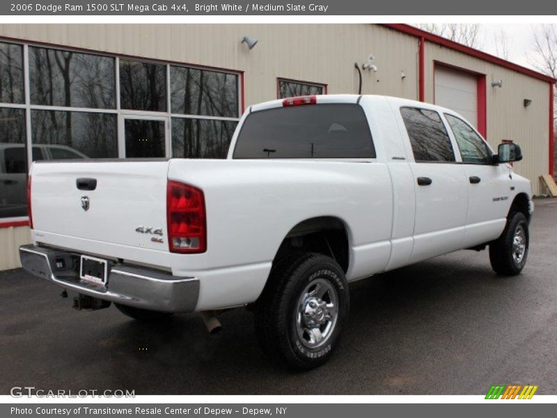 Bright White / Medium Slate Gray 2006 Dodge Ram 1500 SLT Mega Cab 4x4