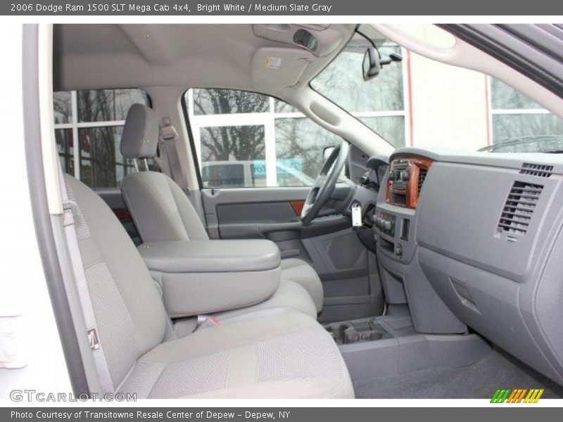 Bright White / Medium Slate Gray 2006 Dodge Ram 1500 SLT Mega Cab 4x4