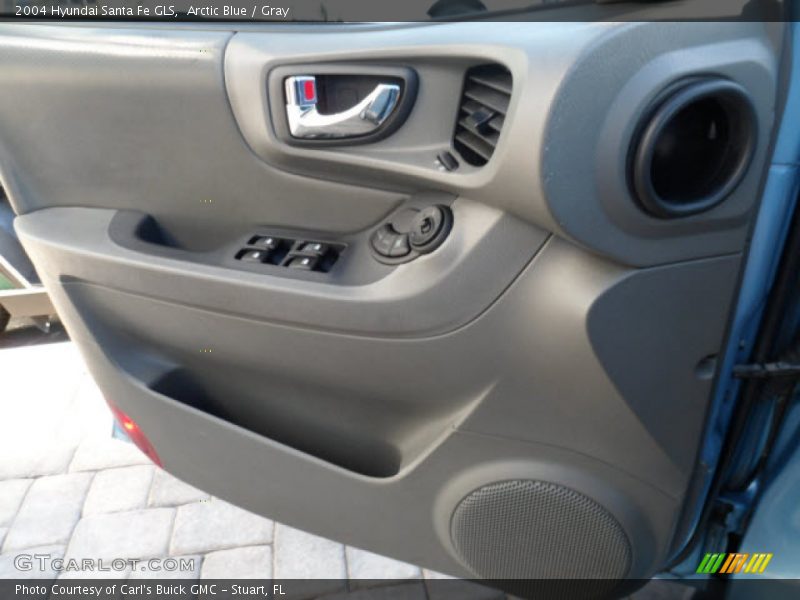 Arctic Blue / Gray 2004 Hyundai Santa Fe GLS