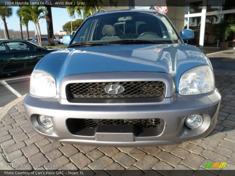 Arctic Blue / Gray 2004 Hyundai Santa Fe GLS