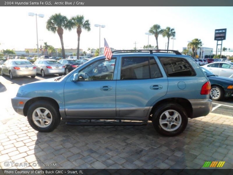 Arctic Blue / Gray 2004 Hyundai Santa Fe GLS