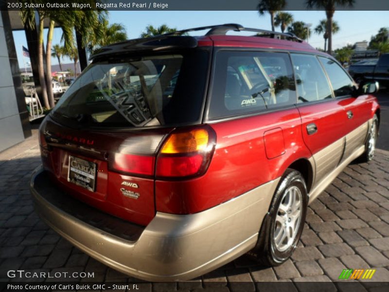 Regatta Red Pearl / Beige 2003 Subaru Outback Wagon