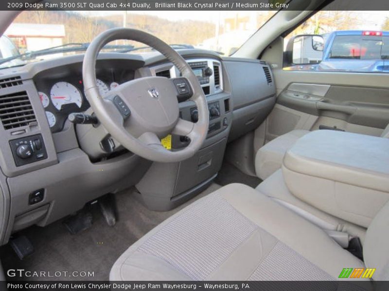  2009 Ram 3500 SLT Quad Cab 4x4 Dually Medium Slate Gray Interior