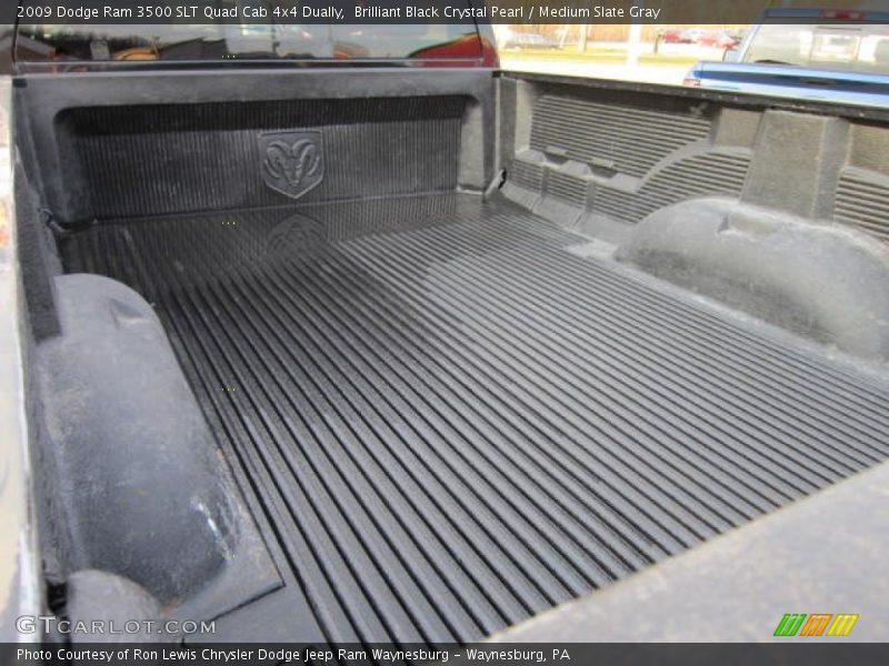 Brilliant Black Crystal Pearl / Medium Slate Gray 2009 Dodge Ram 3500 SLT Quad Cab 4x4 Dually