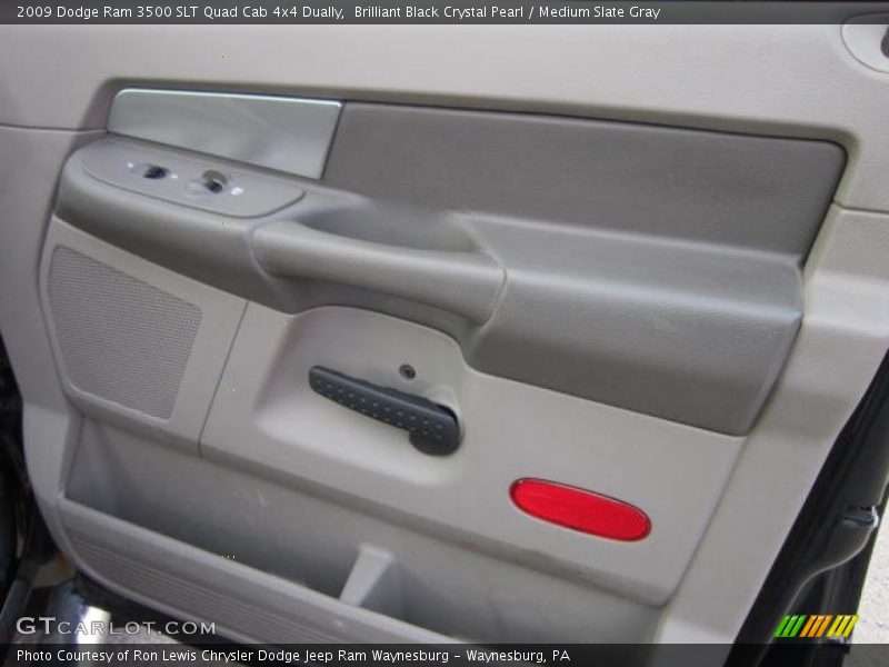Brilliant Black Crystal Pearl / Medium Slate Gray 2009 Dodge Ram 3500 SLT Quad Cab 4x4 Dually