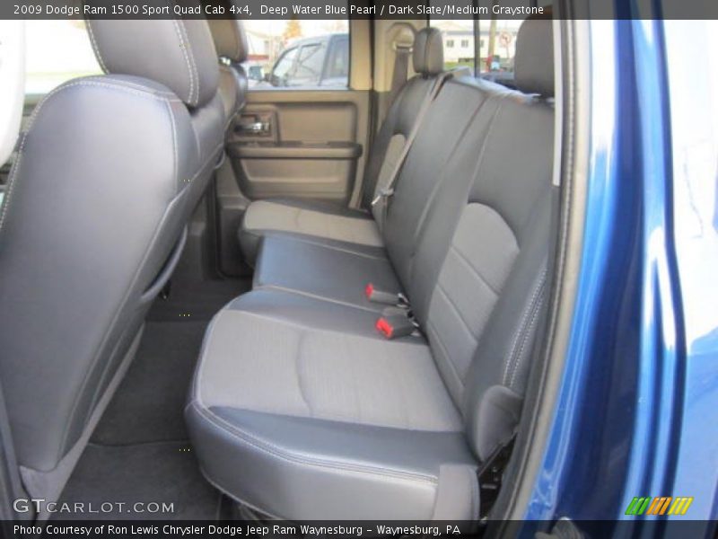 Deep Water Blue Pearl / Dark Slate/Medium Graystone 2009 Dodge Ram 1500 Sport Quad Cab 4x4