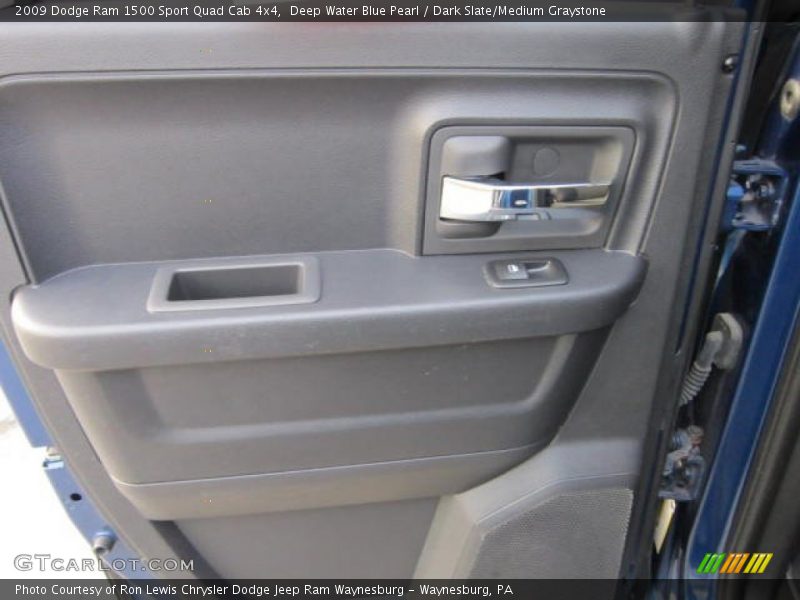 Deep Water Blue Pearl / Dark Slate/Medium Graystone 2009 Dodge Ram 1500 Sport Quad Cab 4x4