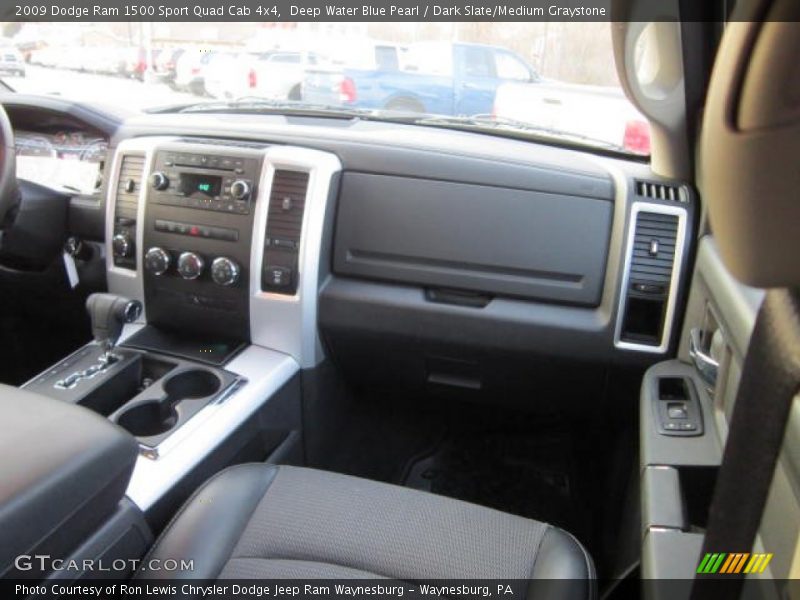 Deep Water Blue Pearl / Dark Slate/Medium Graystone 2009 Dodge Ram 1500 Sport Quad Cab 4x4