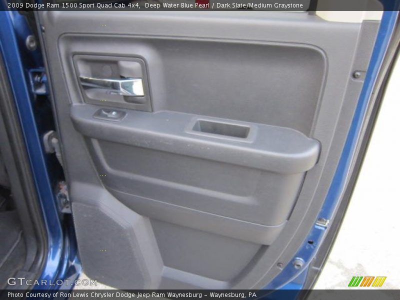Deep Water Blue Pearl / Dark Slate/Medium Graystone 2009 Dodge Ram 1500 Sport Quad Cab 4x4