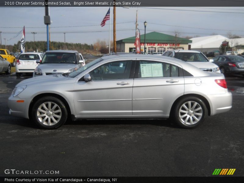 Bright Silver Metallic / Dark Slate Gray 2010 Chrysler Sebring Limited Sedan