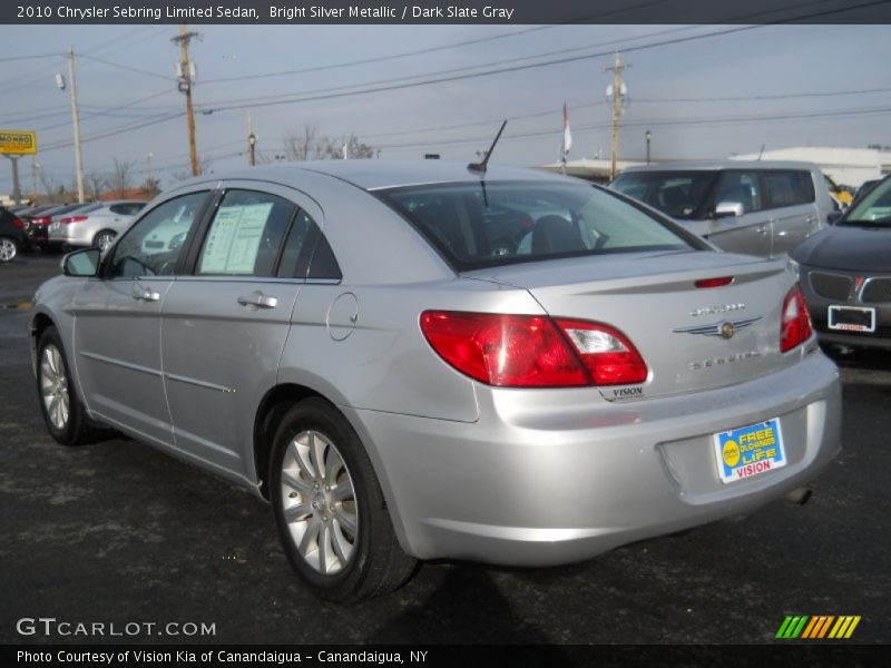 Bright Silver Metallic / Dark Slate Gray 2010 Chrysler Sebring Limited Sedan