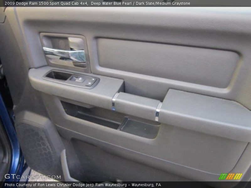 Deep Water Blue Pearl / Dark Slate/Medium Graystone 2009 Dodge Ram 1500 Sport Quad Cab 4x4