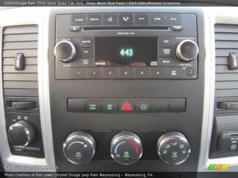 Deep Water Blue Pearl / Dark Slate/Medium Graystone 2009 Dodge Ram 1500 Sport Quad Cab 4x4