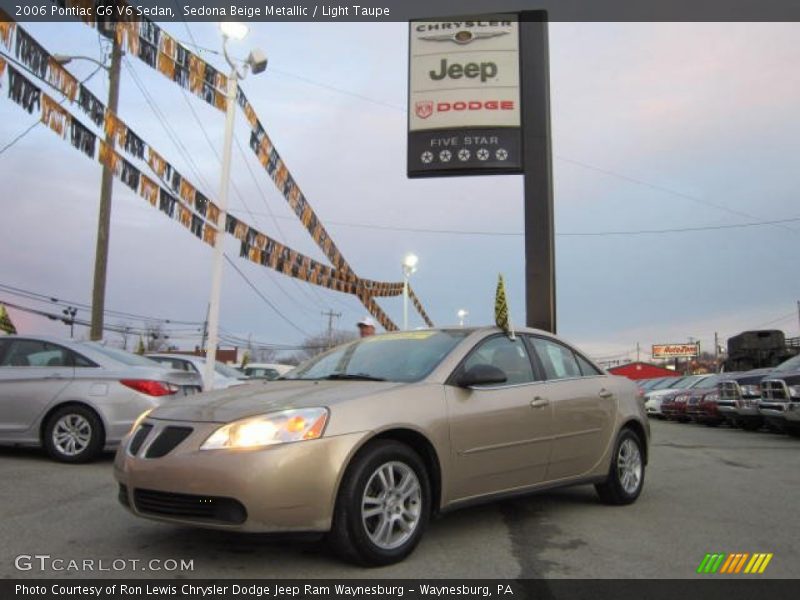 Sedona Beige Metallic / Light Taupe 2006 Pontiac G6 V6 Sedan