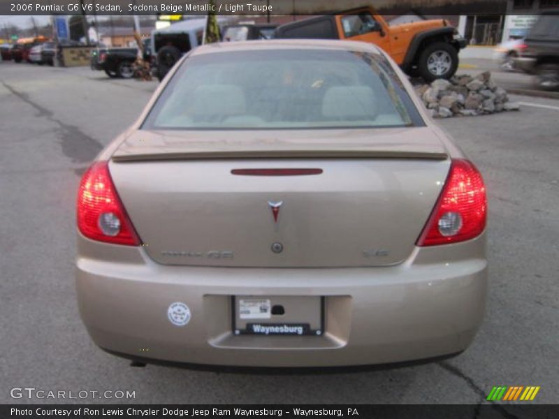 Sedona Beige Metallic / Light Taupe 2006 Pontiac G6 V6 Sedan
