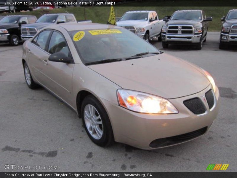 Sedona Beige Metallic / Light Taupe 2006 Pontiac G6 V6 Sedan