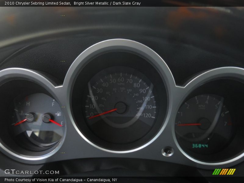 Bright Silver Metallic / Dark Slate Gray 2010 Chrysler Sebring Limited Sedan