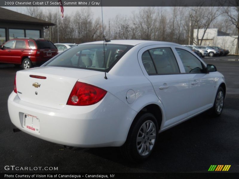 Summit White / Gray 2009 Chevrolet Cobalt LT Sedan