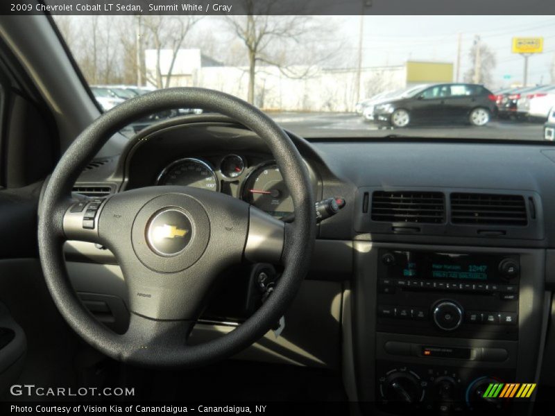 Summit White / Gray 2009 Chevrolet Cobalt LT Sedan