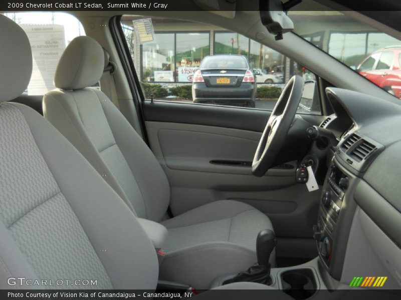 Summit White / Gray 2009 Chevrolet Cobalt LT Sedan