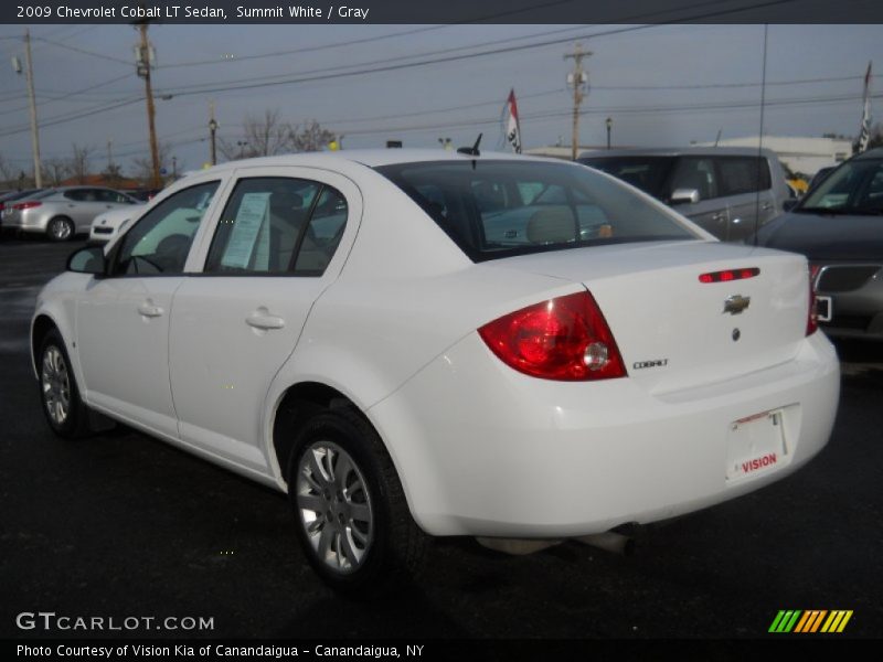 Summit White / Gray 2009 Chevrolet Cobalt LT Sedan