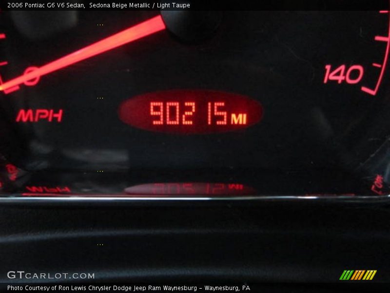 Sedona Beige Metallic / Light Taupe 2006 Pontiac G6 V6 Sedan