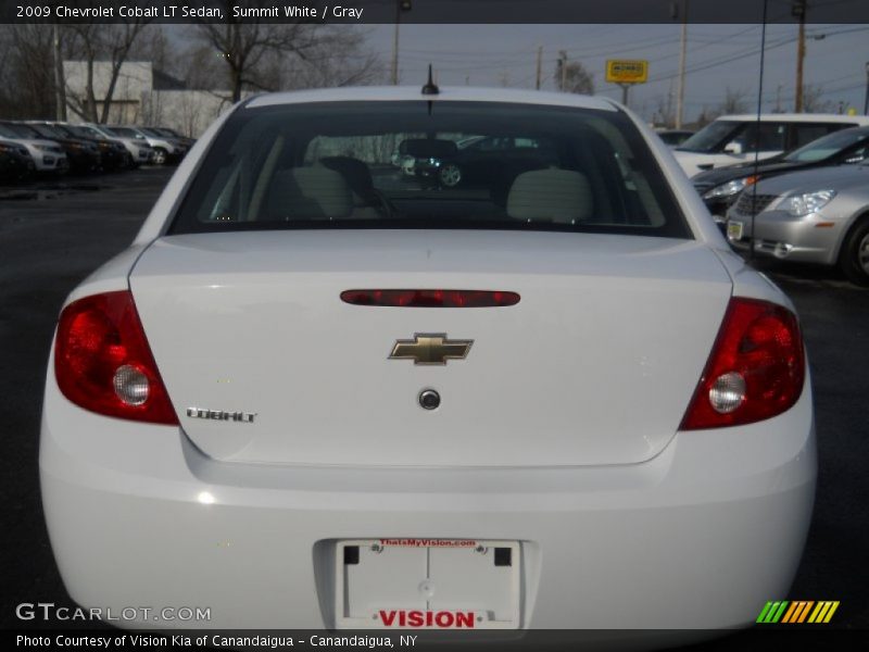 Summit White / Gray 2009 Chevrolet Cobalt LT Sedan
