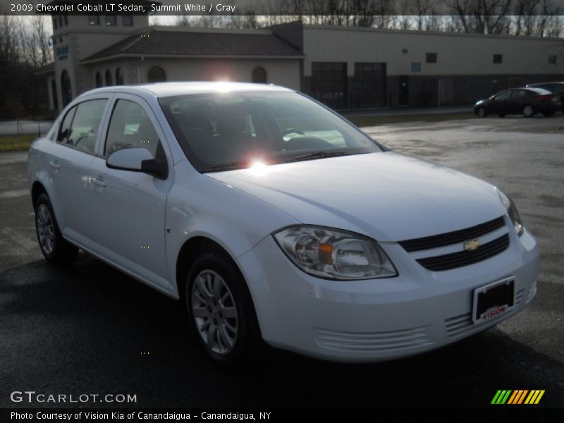 Summit White / Gray 2009 Chevrolet Cobalt LT Sedan