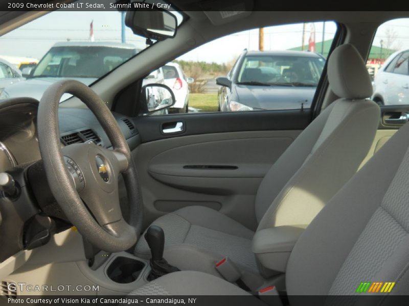 Summit White / Gray 2009 Chevrolet Cobalt LT Sedan