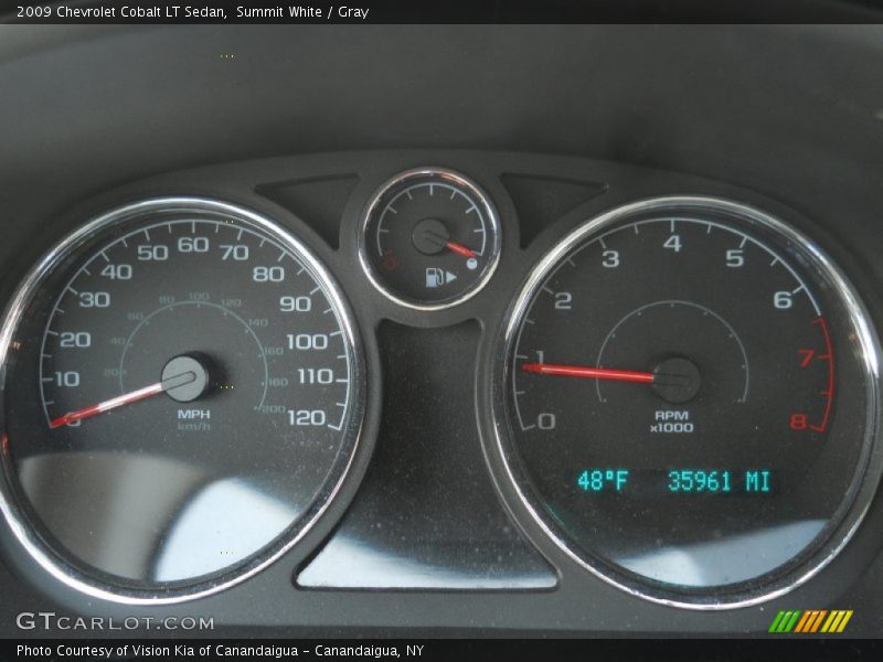 Summit White / Gray 2009 Chevrolet Cobalt LT Sedan