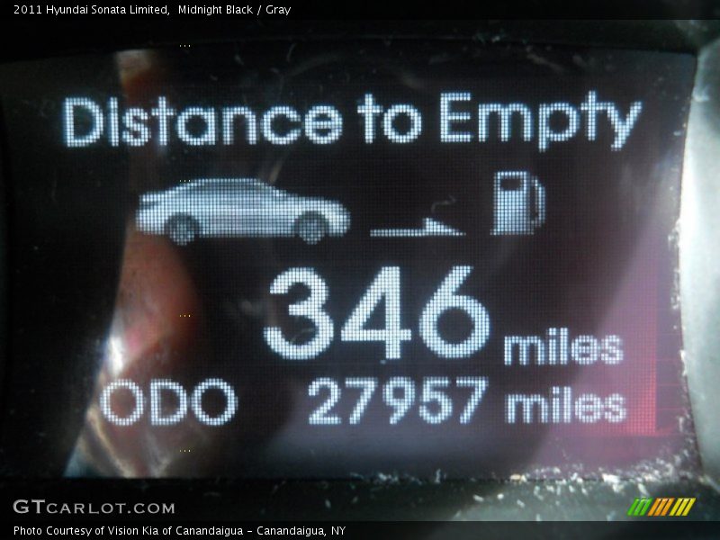 Midnight Black / Gray 2011 Hyundai Sonata Limited