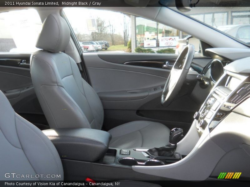 Midnight Black / Gray 2011 Hyundai Sonata Limited