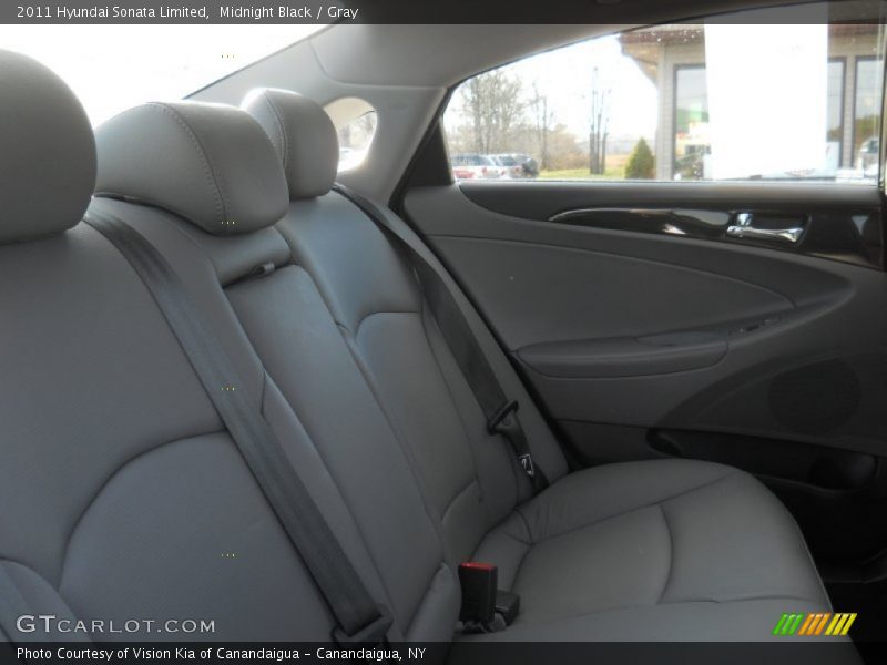 Midnight Black / Gray 2011 Hyundai Sonata Limited