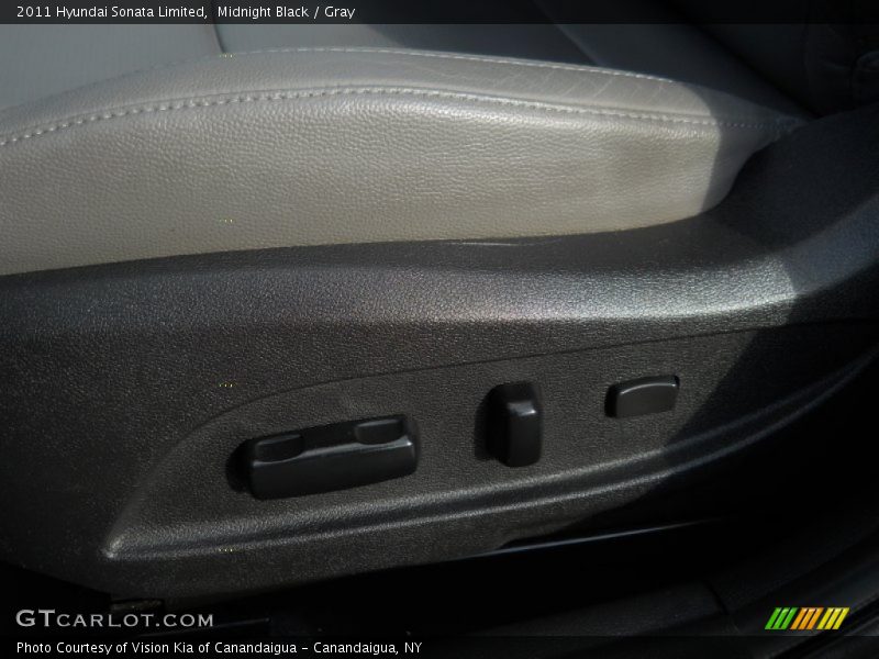 Midnight Black / Gray 2011 Hyundai Sonata Limited