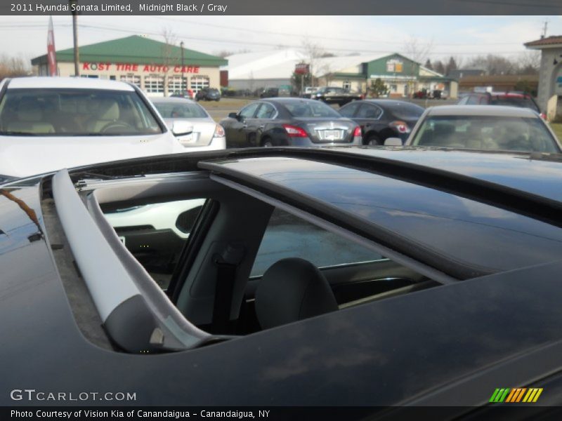 Midnight Black / Gray 2011 Hyundai Sonata Limited
