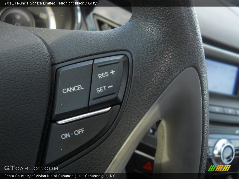 Midnight Black / Gray 2011 Hyundai Sonata Limited