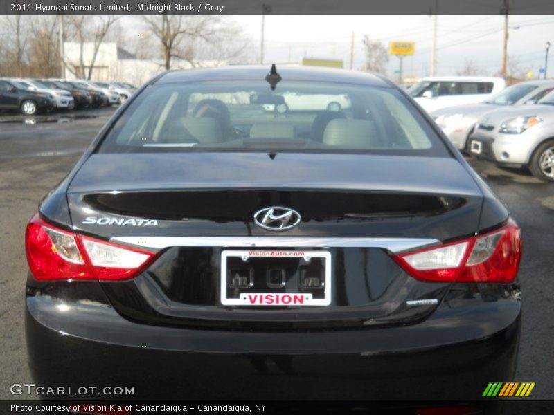 Midnight Black / Gray 2011 Hyundai Sonata Limited