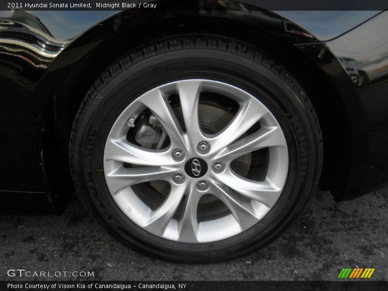 Midnight Black / Gray 2011 Hyundai Sonata Limited