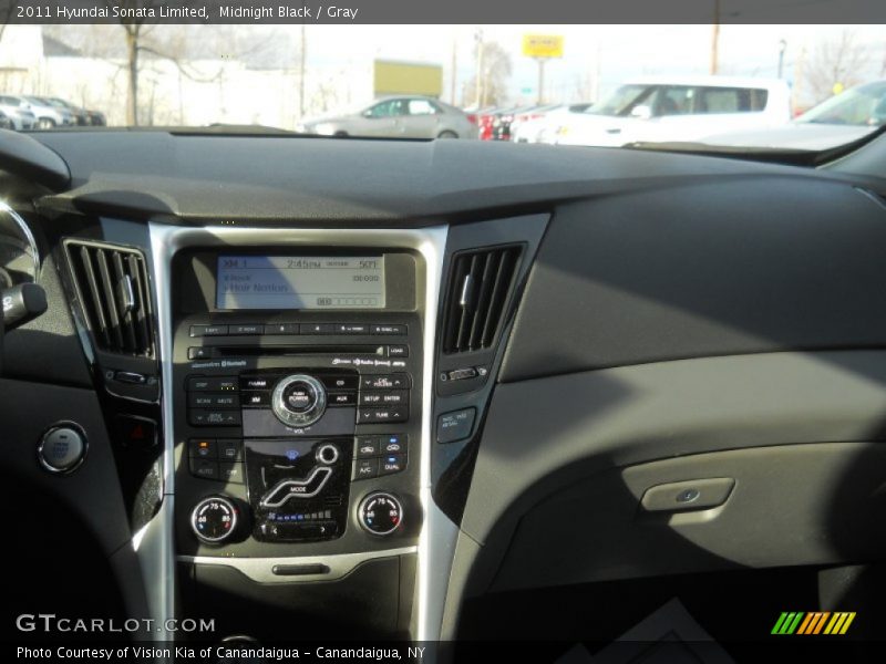 Midnight Black / Gray 2011 Hyundai Sonata Limited