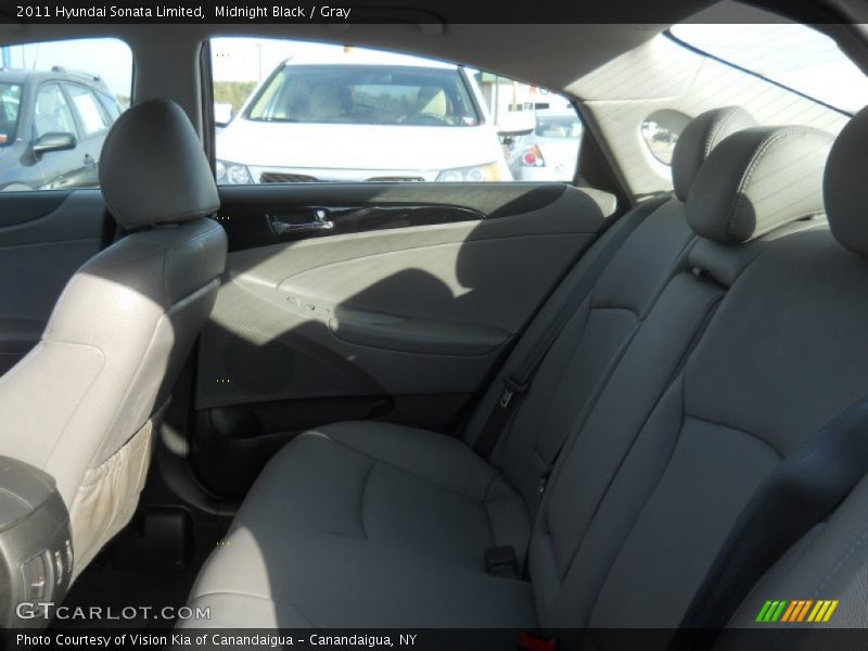 Midnight Black / Gray 2011 Hyundai Sonata Limited